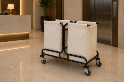 Dirty Laundry Trolley with Two Bags