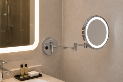 مرآة مكياج مفصلية LED