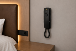 Otel Duvar Tipi Telefonu Siyah